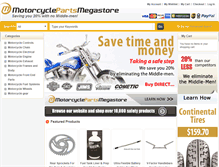 Tablet Screenshot of motorcyclepartsmegastore.com